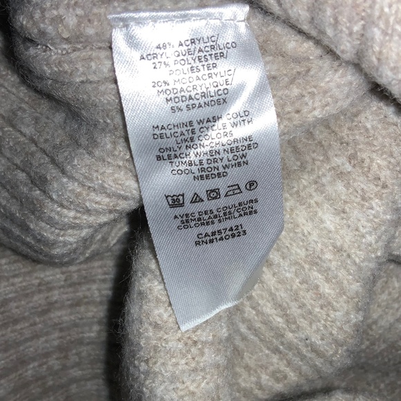 Loft Outlet modal blend crew neck sweater Sz XL neutral classic soft - Picture 4 of 4